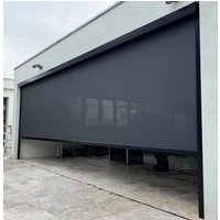 Motorized Windproof Ziptrack Blinds Exterior Insect Screen Roller Roller Shade Zip Patio Screen Outdoor Roller Blinds