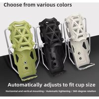AliExpress NONE 1 Set 360 Degree Adjustable Handlebar Cup Cage Universal Bike Motorcycle Water Bottle Holder For MTB Road Cycling ADV Motorbikes