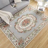 Vintage Elegance Floral Rug Non-Slip Soft Carpet for Living Room Bedroom Dining Room Office Decor Traditional Home Floor Mat