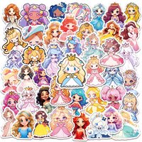 AliExpress NONE 60/120 Pcs Cute HD Cartoon Princess Stickers for Notebook Cup Phone Laptop Helmet Car Bicycle Vinyl Waterproof Decals