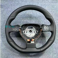 Carbon Fiber Steering Wheel No Paddle Shift For 2003-2009 VW Golf 5 GTI Mk5 GTI