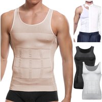 Men Slimming Body Shaper Vest Shirt Abs Abdomen Slim Gym Workout Corset Tummy Control Compression Tank Top Sleeveless Shapewear