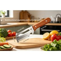 2026Hot-selling Multi-functional Stainless Steel Handleled Three-in-One Fruit and Vegetable Peeler, Shredder, Slicer KitchenTool