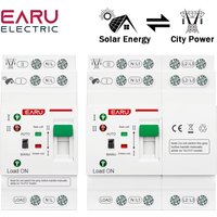 2P 4P 80A AC 230V 110V Mini ATS Solar PV Dual Power Automatic Transfer Switches Electrical Selector Switch Uninterrupted Power