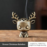 Alloy Incense Burner Animal Foot Plate Mini Sandalwood Incense Burner Hollow Out Carved Wishing Lamp Incense Burner