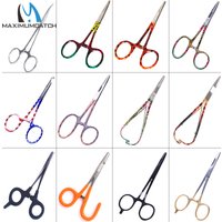 MAXCATCH Fly Fishing Forceps Curved Hemostats Stainless Steel Fishing Tool Accessory for Trout Salmon Bass Outdoor Use