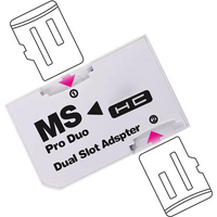 Single/Dual Slot Memory Stick For PSP Gaming Accessories Pro Duo Card Reader SD SDHC TF to MS Card Adapter for PSP Converter
