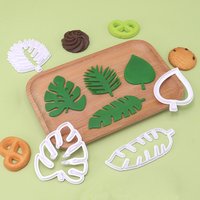 Monstera Deliciosa Palm Leaf Cutter Gum Paste Flowers Cake Decorating Cutter Fondant Mold Sugar Tools