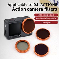 For DJI Action 6 Filter Multi-Layer Coating CPL Polarizing Filter ND Light Reduction Filter for Action Cameras