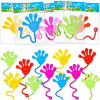 10pcs Mini Fun Sticky Hands Sensory Toys for Kids Birthday Party Favors Classroom Prizes Guest Gifts Goodie Bag Filler Toy