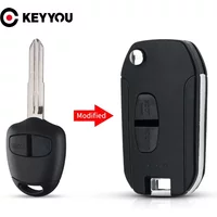 KEYYOU Modified Folding Car Key For Mitsubishi New ASX GRANDIS Outlander LANCER-EX MIT11/MIT8 Blade 2/3 Button
