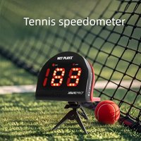 Professional Tennis Speedometer Serve Swing Practice Tennis Speedometer Voice Broadcast Ball Speed Radar Portable Balls Parts