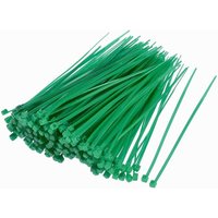 100Pcs Green Zip Ties, Handicrafts, Tying and Fixing Cable Ties, Green Zip Ties