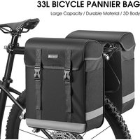 AliExpress West Biking WEST BIKING Waterproof 33L Bike Rack Bag Travel Cycling Bag Basket PVC Bicycle Rear Rack Tail Seat Trunk Bag Pannier Bag