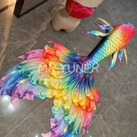 New Rainbow Mermaid Big Tail Mahina Diving Aquarium Beach Photography Swimsuit Swimming Swimsuit Beach Photography