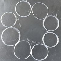 4PCS 9FT Fly Fishing Tapered Leaders, 0X-7X Sizes Available, Clear Nylon Fly Line Leaders for Trout Bass Freshwater Fishing