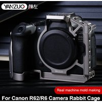 R62 Camera Cage Aluminum Alloy Protective Sleeve Frame for Canon R62 R6 Camera Rabbit Cage Quick Mounting Photography Part Metal
