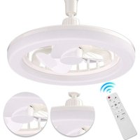 Ceiling Fans with Lights and Remote Socket Ceiling Fan Light Screw in E27 LED Bulb Fan Dimmable LED Fan Light for Bedroom