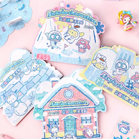 Sanrio Scene Stickers Melody Cinnamoroll Pompompurin Hand Account Decoration Cartoon Puzzle Sticker Toys Gifts