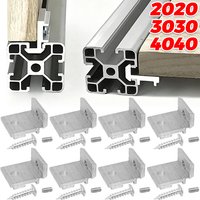 High Quality Aluminum Bracket Aluminum Alloy Profile Fixing Parts Mounting Brackets Shelf Support Corner Bracket Panel Clamps