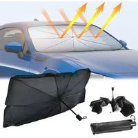 Fold Auto Car Windshield Sun Shade Covers Front Window Sunscreen Sun Visors Heat Insulation Sunshade Parasol for Car Accessories