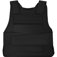 Black Outdoor Protective Vest, Adjustable Security Training Vest, Lightweight and Breathable, Adjustable Vest for Training