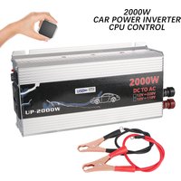 DC 12V To 110V/220V Vehicle-Mounted Household AC Converter Car Power Invertor Portable 2000W Socket With USB Universal Metal
