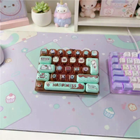 Cute Anti-Anxiety Decompression Toy 26 Key Click Button Toy Lightweight Bag Pendant for Office Break Relax