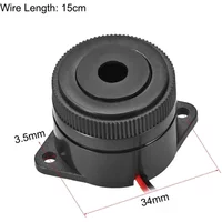 Electronic Active Buzzer Parts Replacement Retrofit Sounder Accessories Alarm Continuous DC 12V Vehicle 90dB ABS