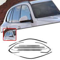 Gloss Black Car Decoration Exterior Window Strip Molding Trim Seal Weatherstrip Protector Styling Cover For BMW X5 F15 2014-2018