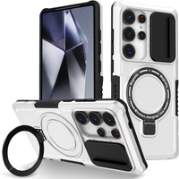 Armor Slide Camera Protector Magnetic Case For Samsung S26 S25 Ultra S24 FE S25 Edge S26 S23 Plus For Magsafe Brackets Funda