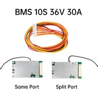 BMS 10S 36V 30A Lithium-Ion Battery Management Board with Balancing Function, Electric Vehicle Battery Management Board