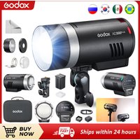 Godox AD300 Pro II Portable 300Ws Outdoor Flash TTL HSS 1/8000s 2.4G Wireless with RGB LED 3000mAh Battery for Canon Nikon Sony