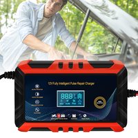 Intelligent Pulse Repair Charger Full Automatic Motorcycle Battery Charging Digital Battery Charger for AGM EFB MF Wet Batteries
