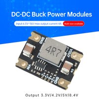 DC-DC Buck Power Module 6.5-16V Input to 3.3V/4.2V/5V/8.4V Fixed Output Voltage Regulator Full Load 4A for Electronics