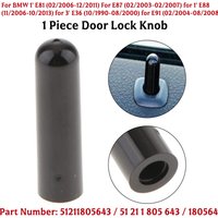 1x Black ABS Door Lock Knob For BMW 1' 3' Z3 Z4 E36 E70 E82 E85 E90 51211805643 Car Accessories 51211805643