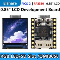 Raspberry Pi Pico 2 RP2350 0.85 inch LCD Display mini Development Board 0.85inch Screen RGB LED /QMI8658/SD Slot/Gyroscope Senso
