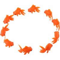 10Pcs Floating Plastic Goldfish Artificial Aquarium Fish Tank Decoration Simulation Fake Tropical Fish Goldfish Ornament