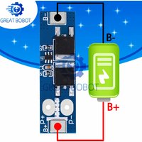 BS 1S 12A 3.7V Li-ion / 3.2V Lifepo4 18650 Battery Charging Protection Board Short Circuit Protection BMS PCM For Electric Motor