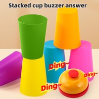 KNYYSECQ Nested Stacked Rainbow Cup Baby Color Number Cognitive Logic Thinking and Spatial Perception Children's Toys
