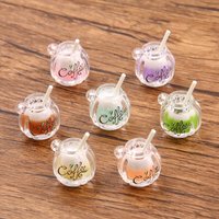 10Pcs 16*22mm 7 Color Coffee Cup Resin Earring Charms Diy Findings 3D Phone Keychain Bracelets Pendant For Jewelry Making