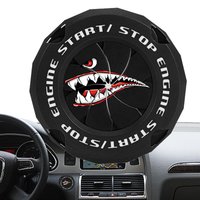 Car Ignition Switch Cover One-touch Start Button Rotating Protective Cap Car SUV Truck Motorcycle Start Stop Ring Decoration