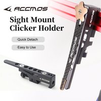 Recurve Adjustable Bow Clicker Holder Extender Aluminum Holder Arrow Shooting Signal Clicker Bracket Archery Accessories