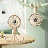 Stroller fan baby stroller portable octopus mini small USB rechargeable mute dormitory clip type