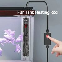 Quartz Glass Aquarium Submersible Heater Adjustable Temperature LCD Display Heating Rod Non- Glass 50w-500w Aquarium Thermostat