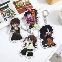 Cute Cartoon Creepypasta Keychain Accessories Bag Charms Keyrings Jewelry Fans Freinds Game Lovers Gifts