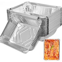20/40PCS Aluminum Foil Trays Non-Stick Baking Pans Food Grade BBQ Bowl For Air Fryer Oven Baking Cooking Kitchen Tools