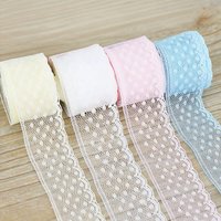 (10 yards/roll) 30mm dots lace fabric Webbing Decoration Love gift packing Material rolls