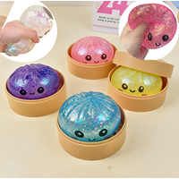 Simulation Flash Dumpling Pressure Ball Fidget Squishes Squishy Maltose Dough Ball Decompression Fidget Toy Fun Creative Gift