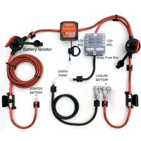 3m/5m/7m Split Charge Relay Kits Ready Made Leads 12V 140A Voltage Senstive VSR Camper Van